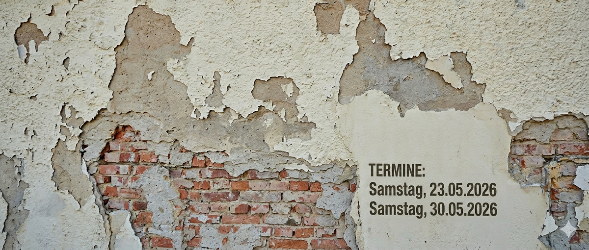 Erneuerung der Fassade - Arbeitseinsatz
