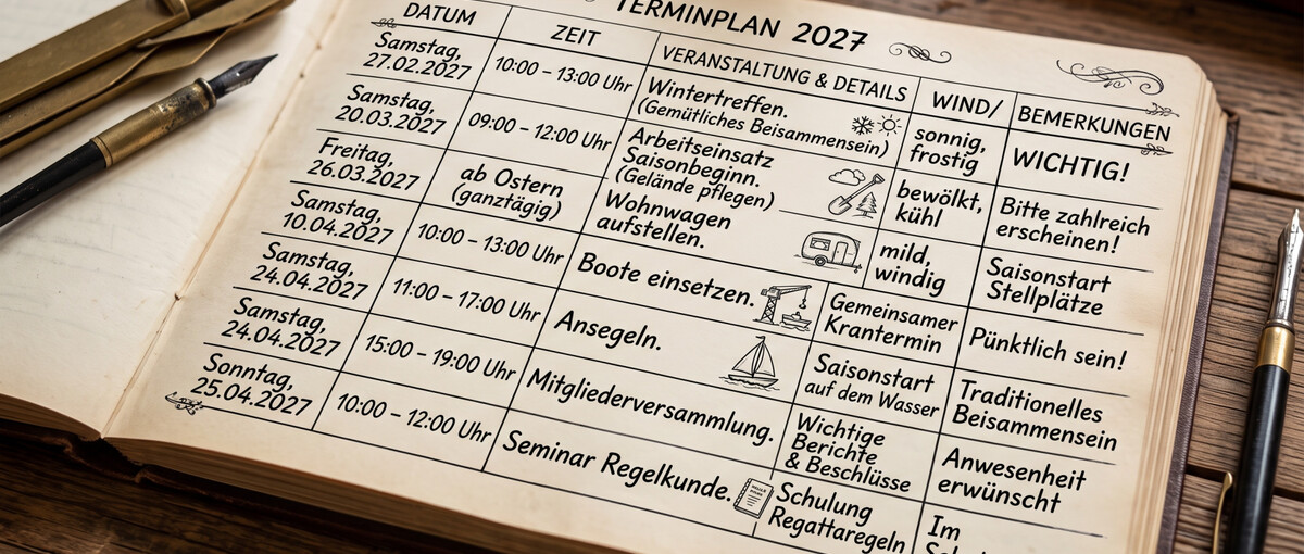 Veranstaltungen & Regatten 2027